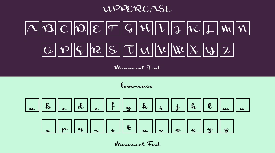 Monoment Font Preview