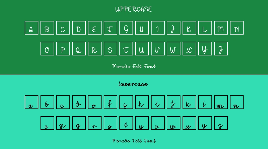 Morado Felt Font Preview