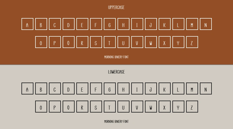 Morning Bakery Font Preview
