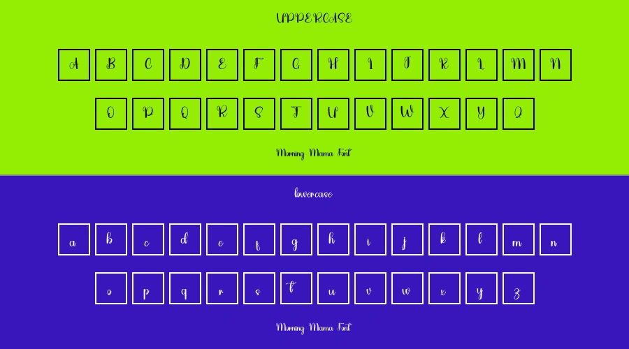 Morning Mama Font Preview