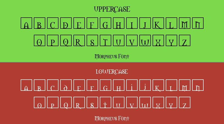 Morpheus Font Preview