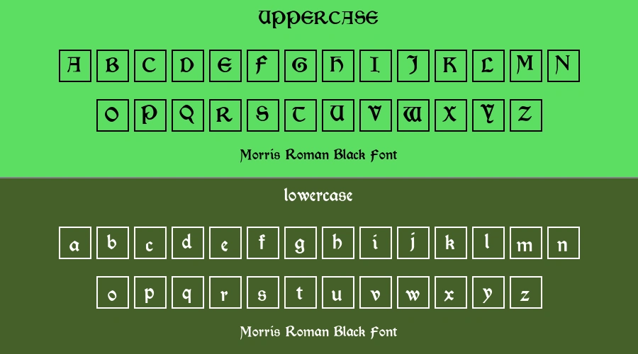 Morris Roman Black Font Preview