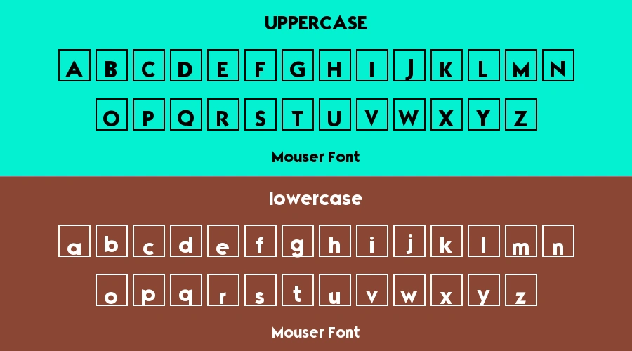 Mouser Font Preview
