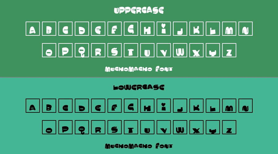 MuchoMacho Font Preview