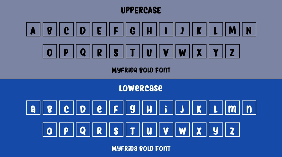 Myfrida Bold Font Preview
