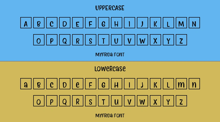Myfrida Font Preview