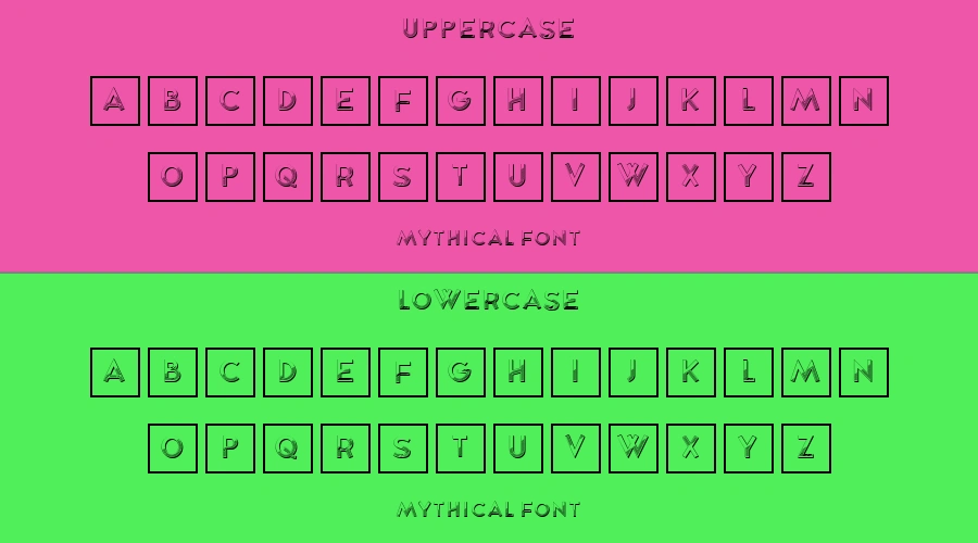 Mythical Font Preview
