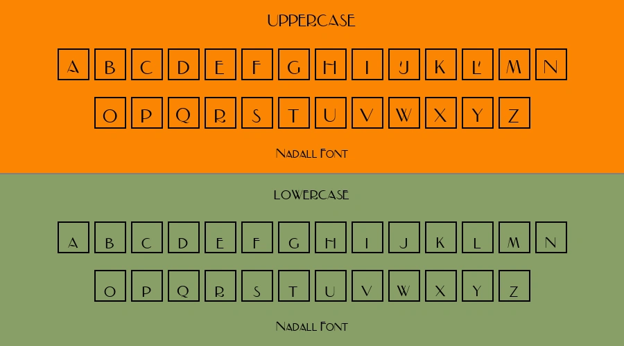 Nadall Font Preview