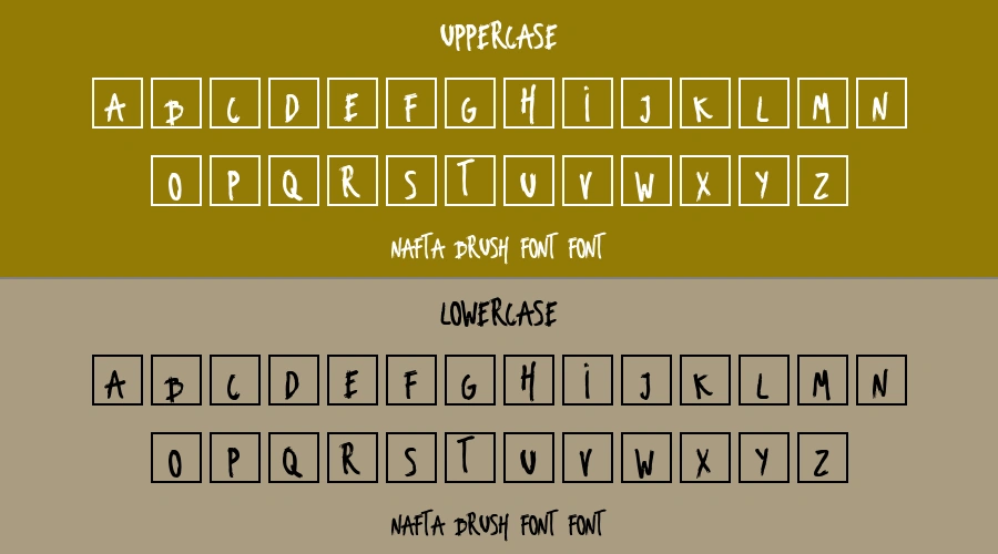 Nafta Brush Font Font Preview