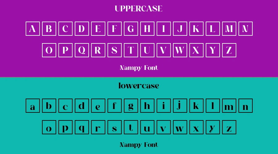 Nampy Font Preview