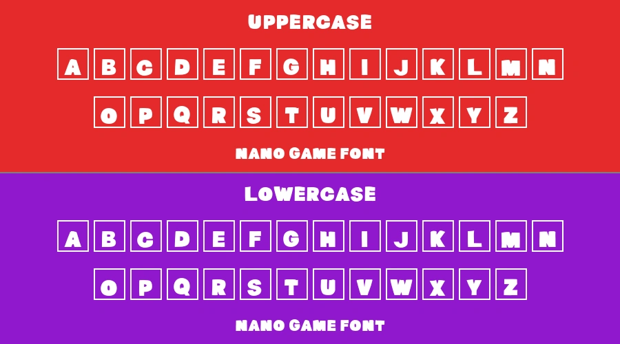 Nano Game Font Preview