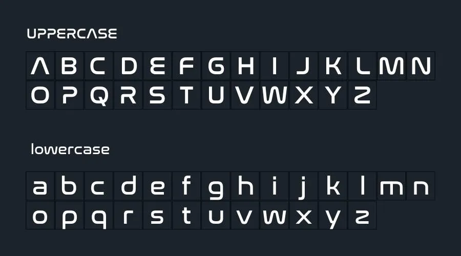 Nasa Font Preview