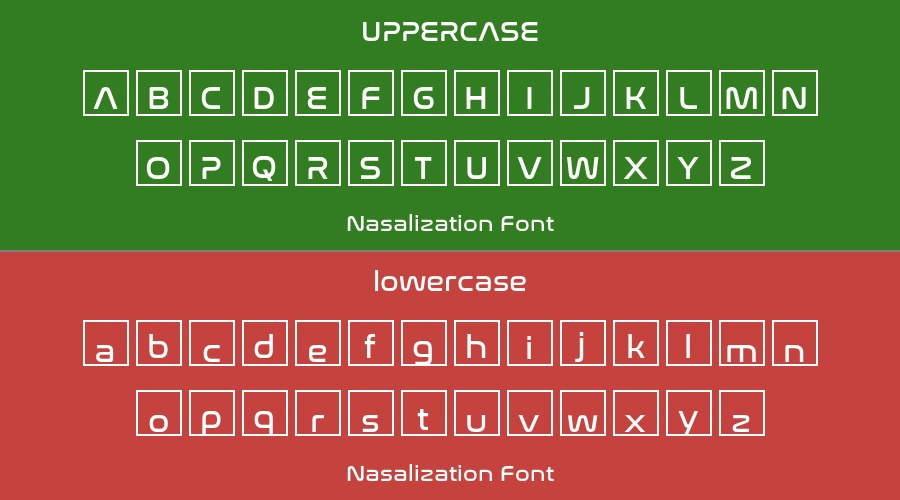 Nasalization Font Preview