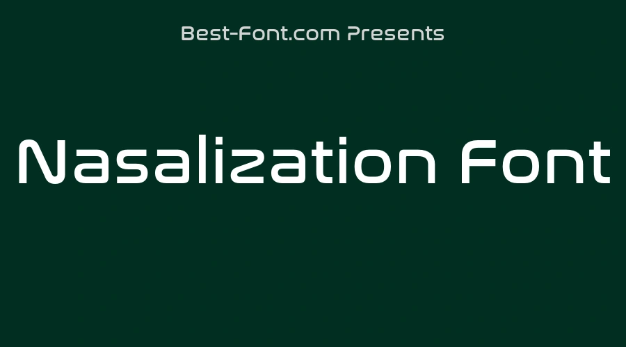 Nasalization Font