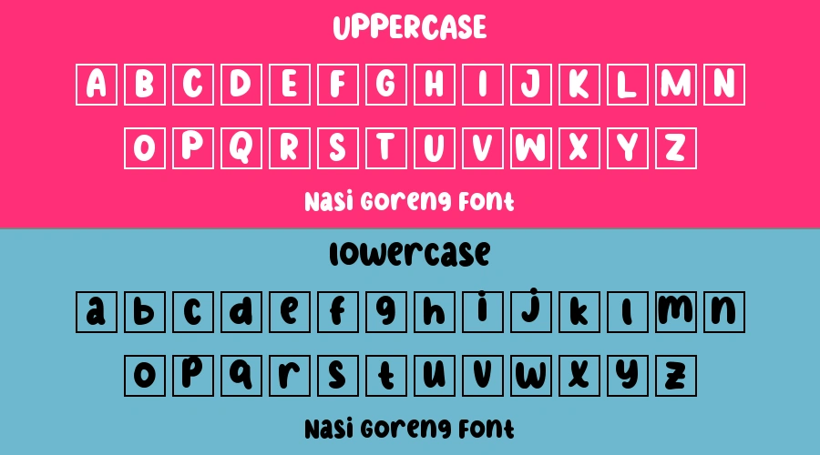 Nasi Goreng Font Preview