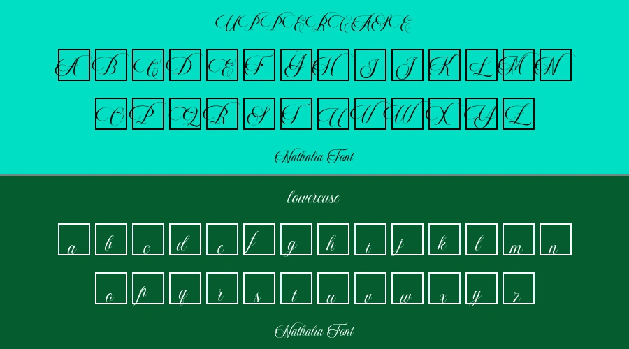 Nathalia Font Preview