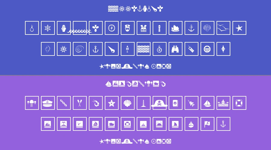 Nautical Font Preview