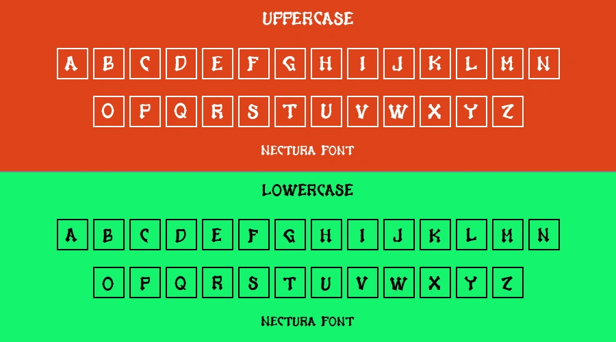 Nectura Font Preview