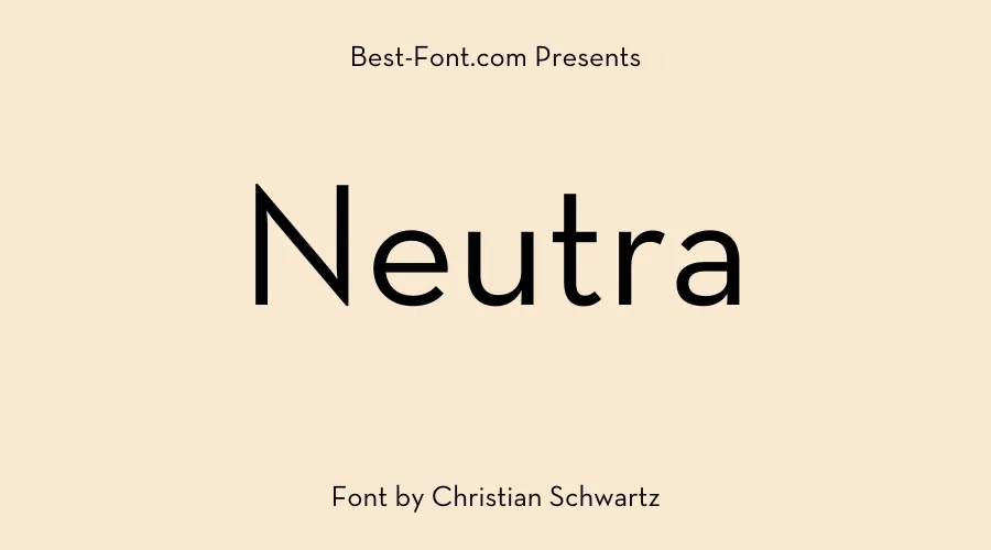 Neutra Font