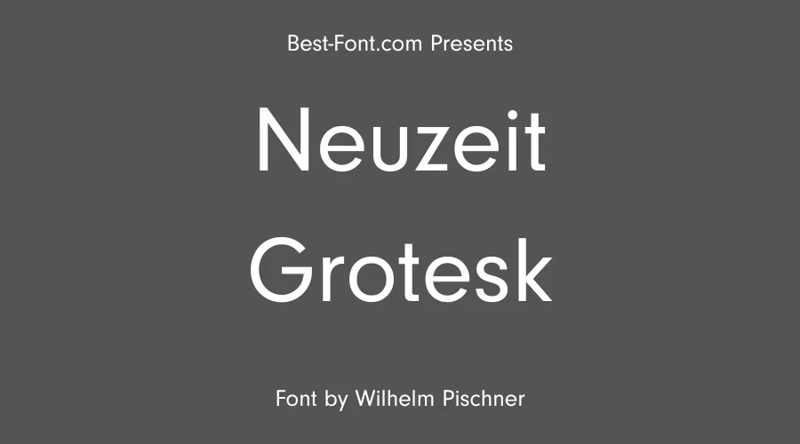 Neuzeit Grotesk Font