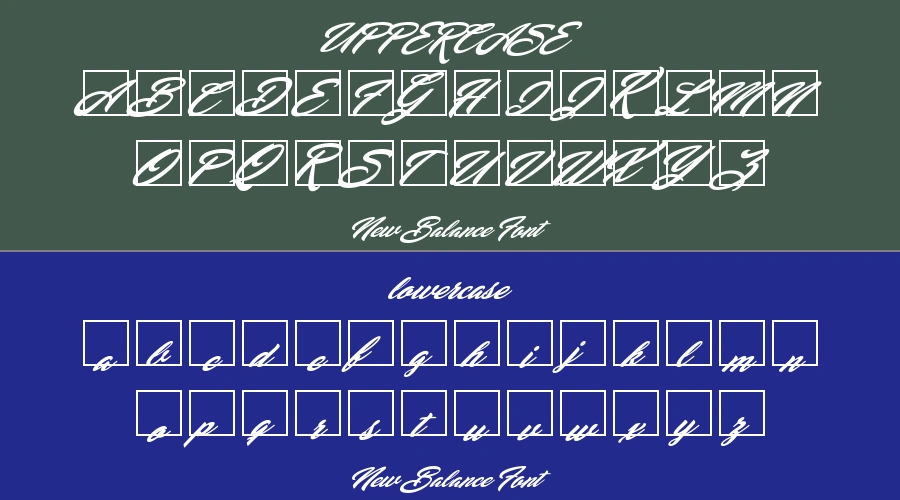 New Balance Font Preview