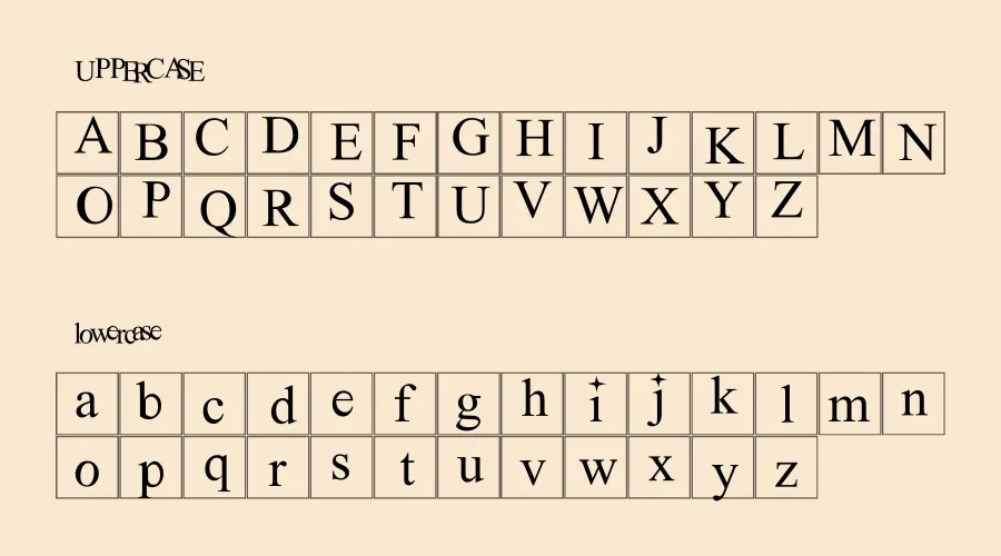 New Romantics Font Preview