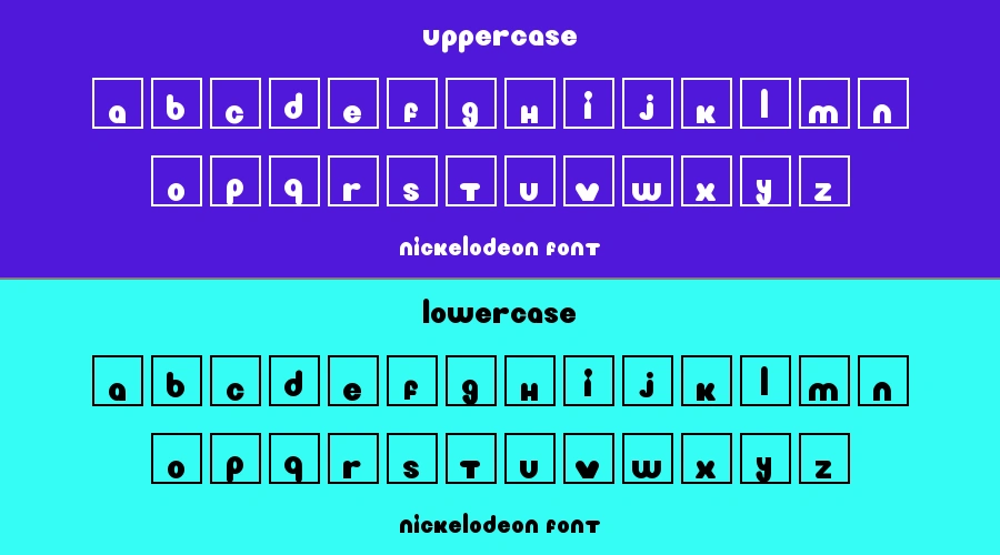 Nickelodeon Font Preview