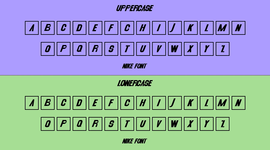 Nike Font Preview