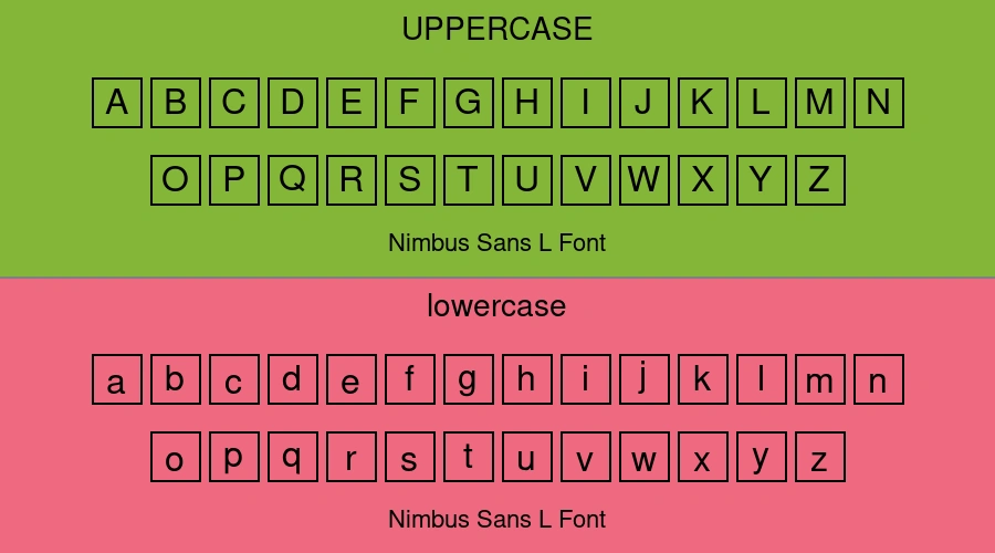 Nimbus Sans L Font Preview