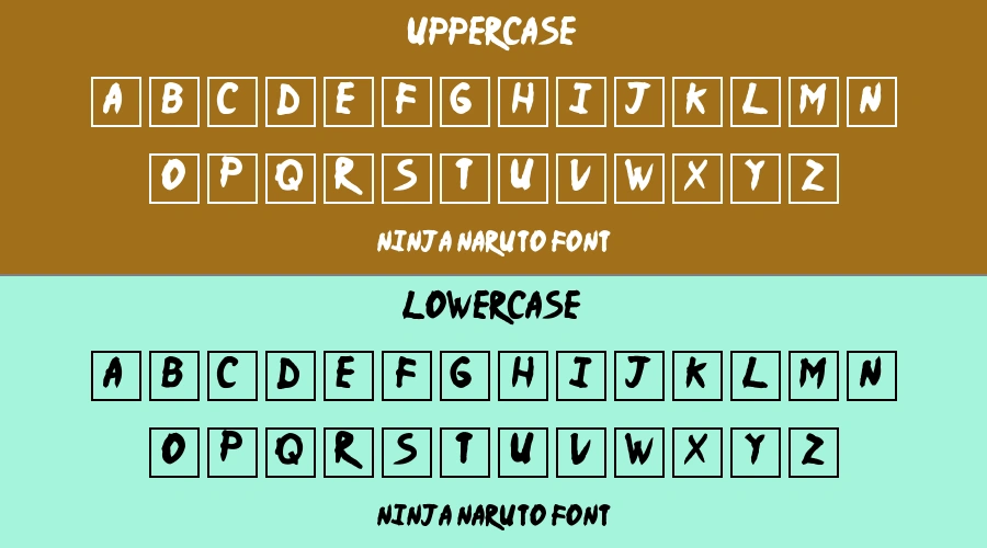 Ninja Naruto Font Preview