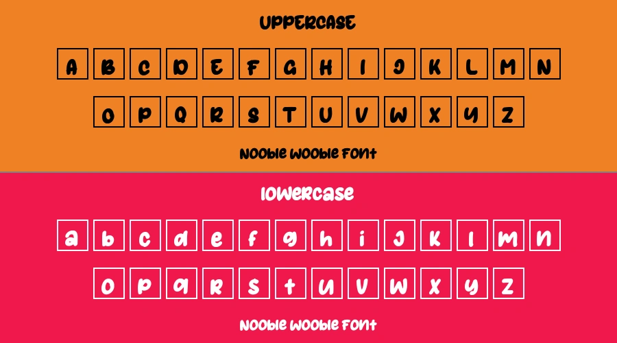 Nooble Wooble Font Preview