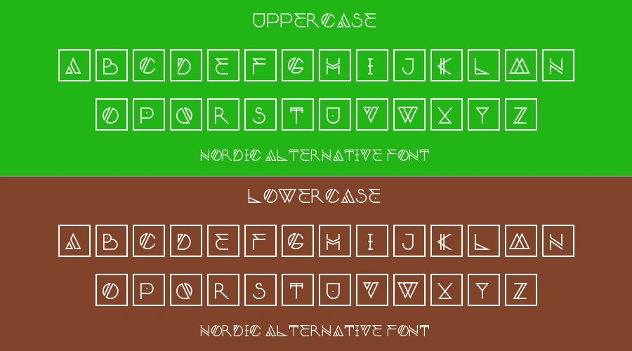 Nordic Alternative Font Preview