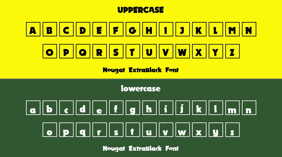 Nougat ExtraBlack Font Preview