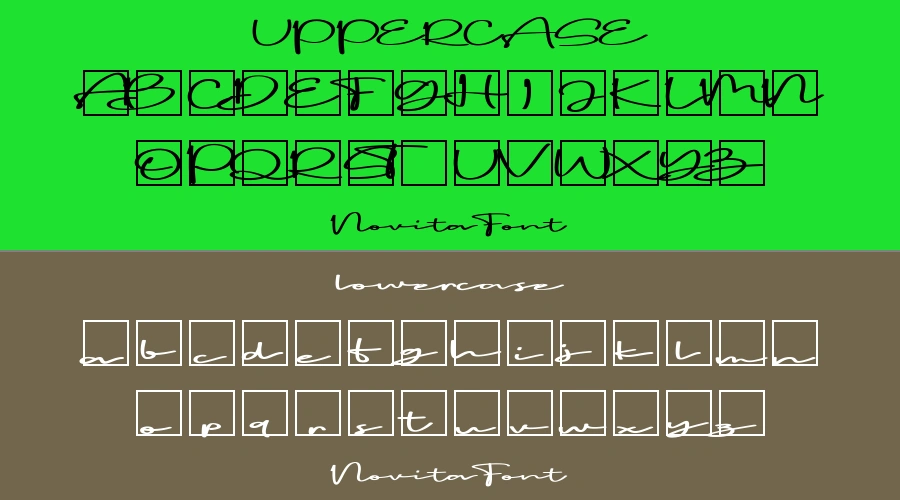 Novita Font Preview