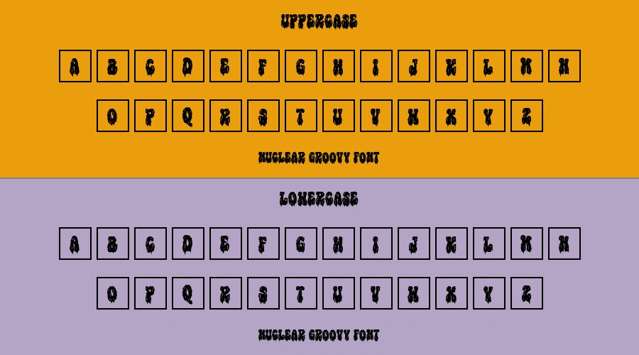 Nuclear Groovy Font Preview