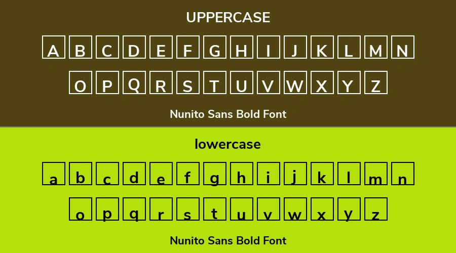 Nunito Sans Bold Font Preview