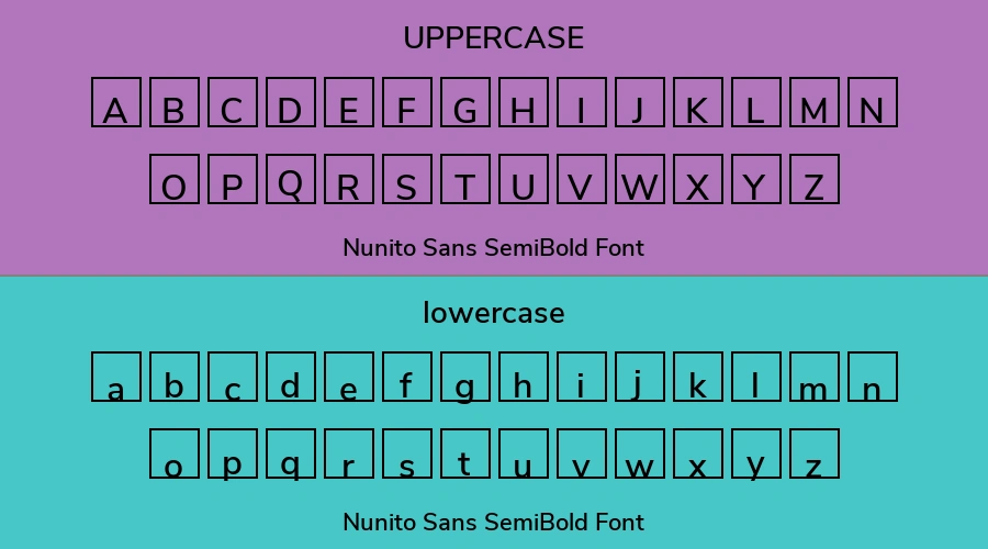 Nunito Sans SemiBold Font Preview