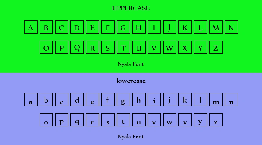 Nyala Font Preview