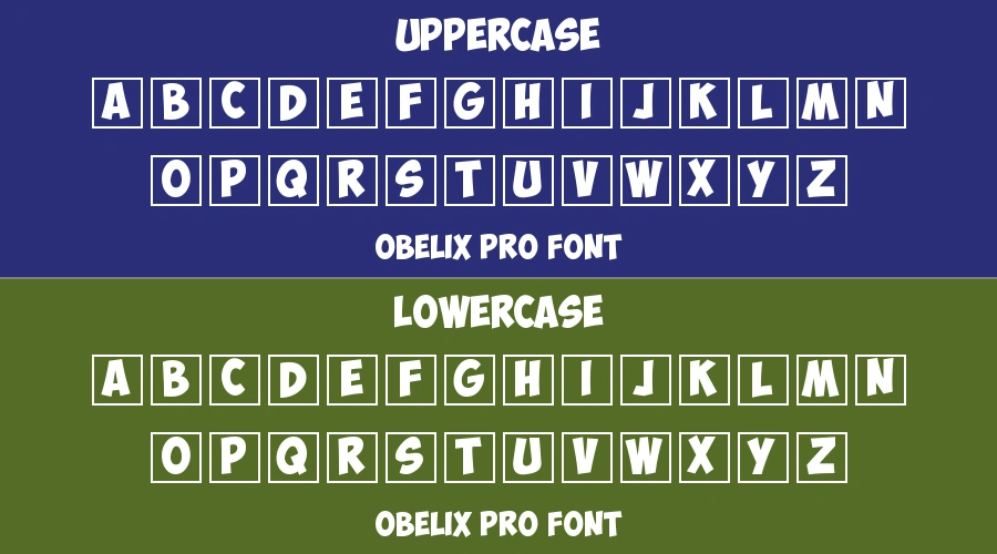 Obelix Pro Font Preview
