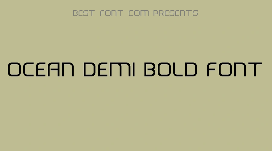 Ocean Demi Bold Font