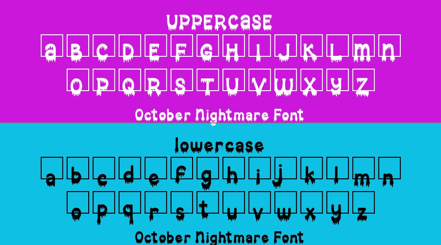 October Nightmare Font Preview