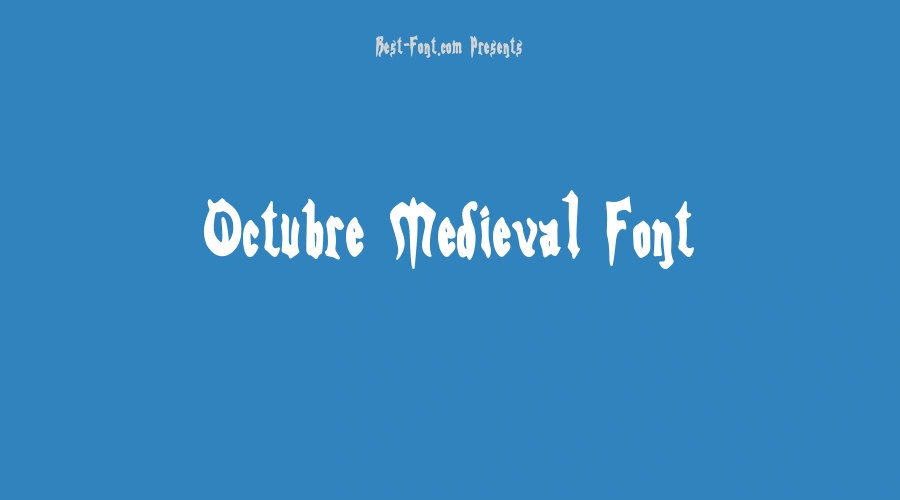 Octubre Medieval Font