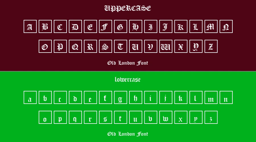 Old London Font Preview