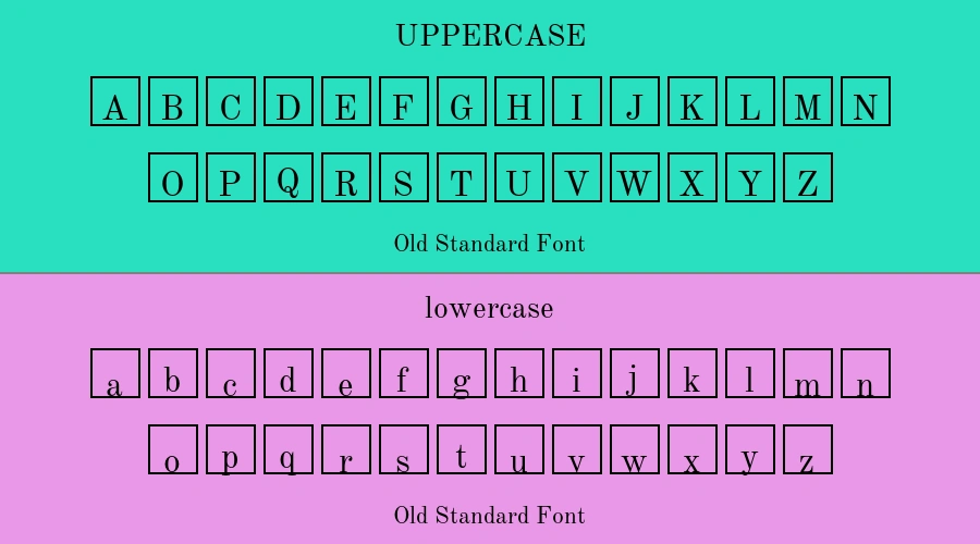Old Standard Font Preview