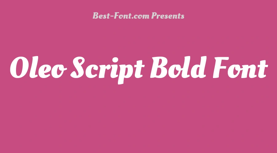 Oleo Script Bold Font