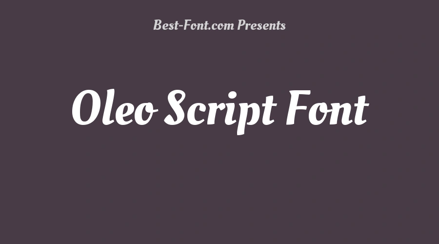 Oleo Script Font
