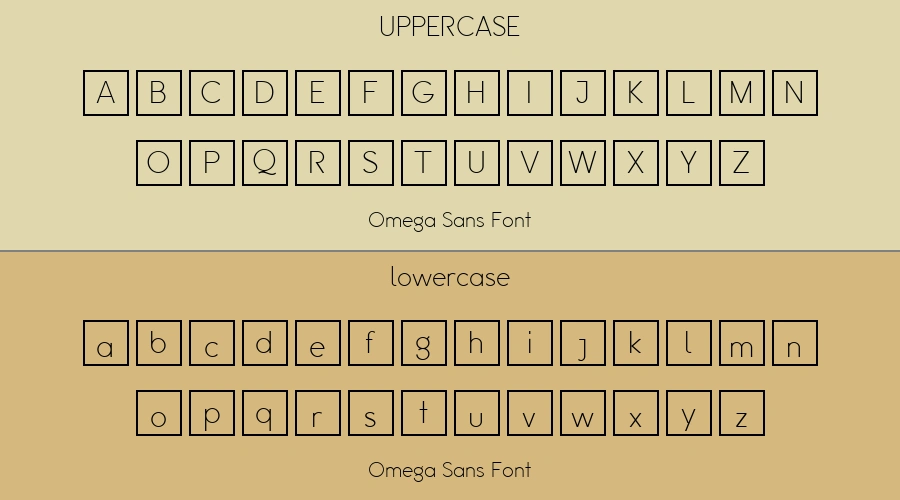Omega Sans Font Preview