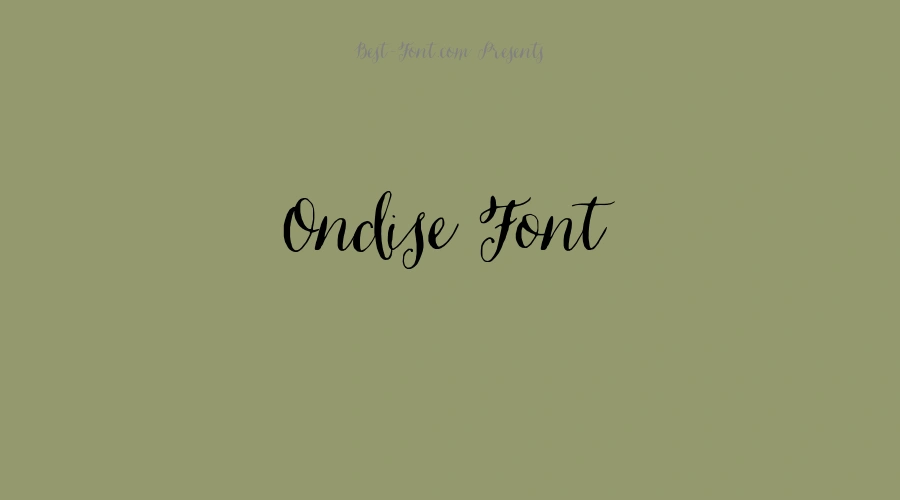 Ondise Font