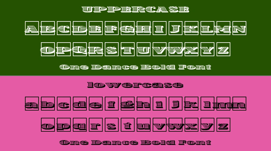 One Dance Bold Font Preview