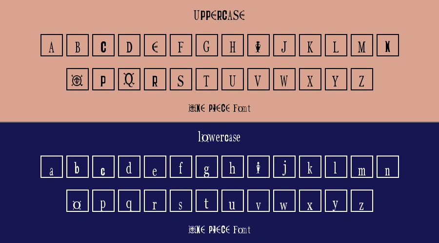 ONE PIECE Font Preview
